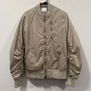 Men's tan bomber jacket Size S